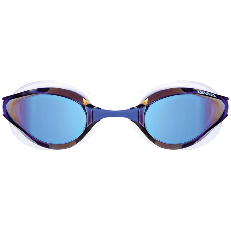 Arena - Python Mirror Goggles - Blue Mirror/White