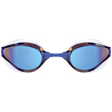 Arena - Python Mirror Goggles - Blue Mirror/White