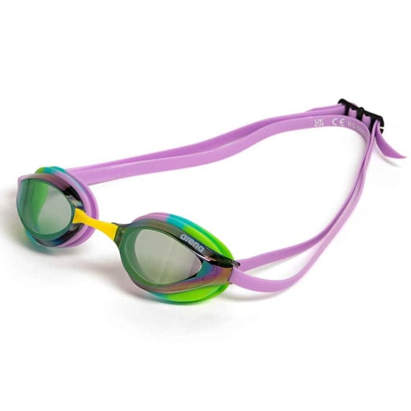 Arena - Python Mirror Goggles - Green/Violet/Green