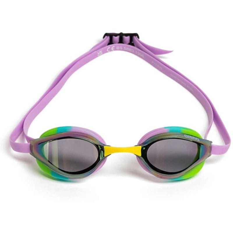 Arena - Python Mirror Goggles - Green/Violet/Green