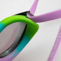 Arena - Python Mirror Goggles - Green/Violet/Green