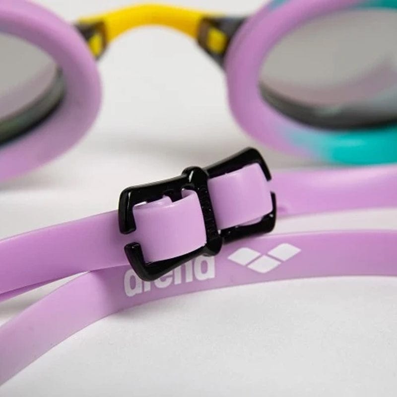Arena - Python Mirror Goggles - Green/Violet/Green