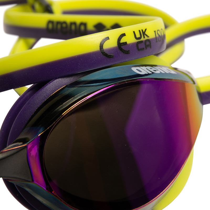 Arena - Python Mirror Goggles - Violet/Plum/Lime