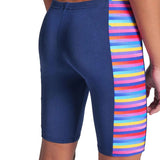Arena - Racing Stripe Boy's Jammer - Navy-Multi