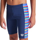 Arena - Racing Stripe Boy's Jammer - Navy-Multi