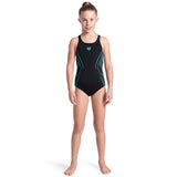 Arena - Reflecting Pro Back Girls Swimsuit - Black/Water
