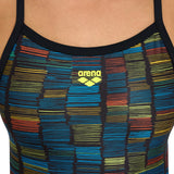 Arena - Slow Motion XCross Back Ladies Swimsuit - Black/Turquoise