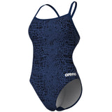 Arena - Snakeskin Challenge Back Ladies Swimsuit - Navy/Team Navy