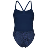 Arena - Snakeskin Challenge Back Ladies Swimsuit - Navy/Team Navy