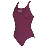 Arena - Solid Swim Pro Back Ladies Swimsuit - Red Wine/Pink