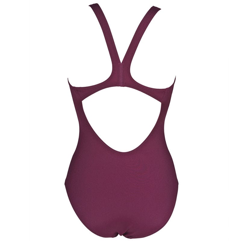 Arena - Solid Swim Pro Back Ladies Swimsuit - Red Wine/Pink