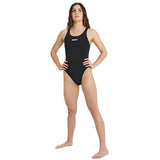 Arena - Solid Swim Tech Back Ladies Swimsuit - Black/White