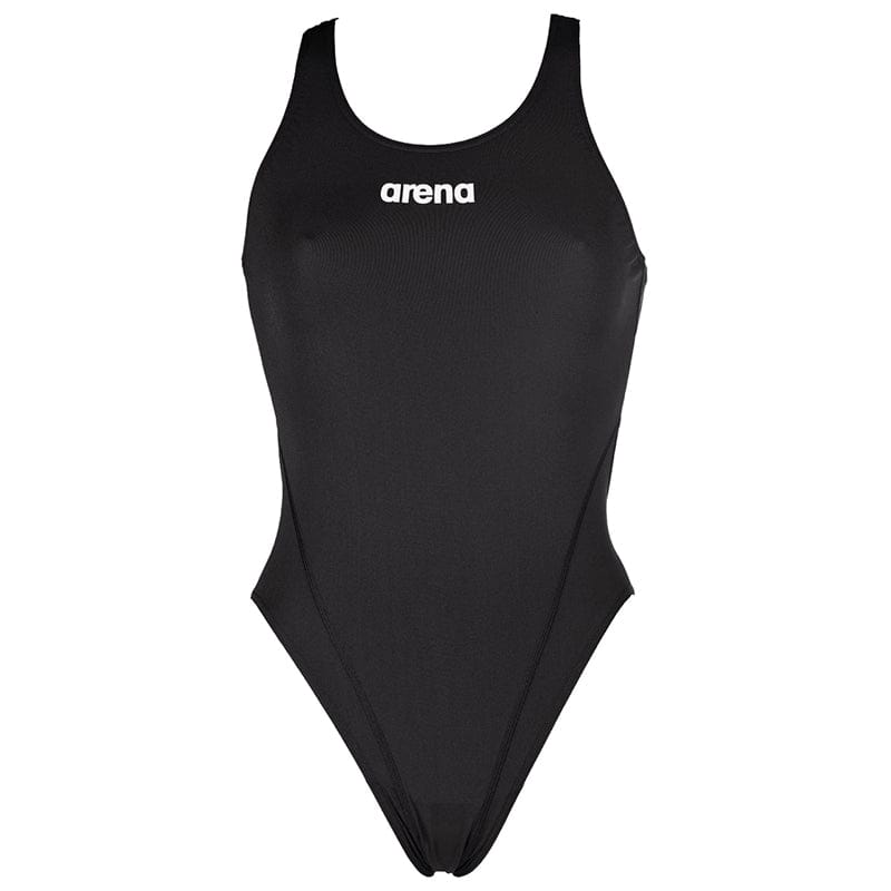 Arena - Solid Swim Tech Back Ladies Swimsuit - Black/White