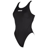 Arena - Solid Swim Tech Back Ladies Swimsuit - Black/White