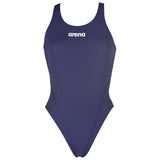 Arena - Solid Swim Tech Back Ladies Swimsuit - Navy/White
