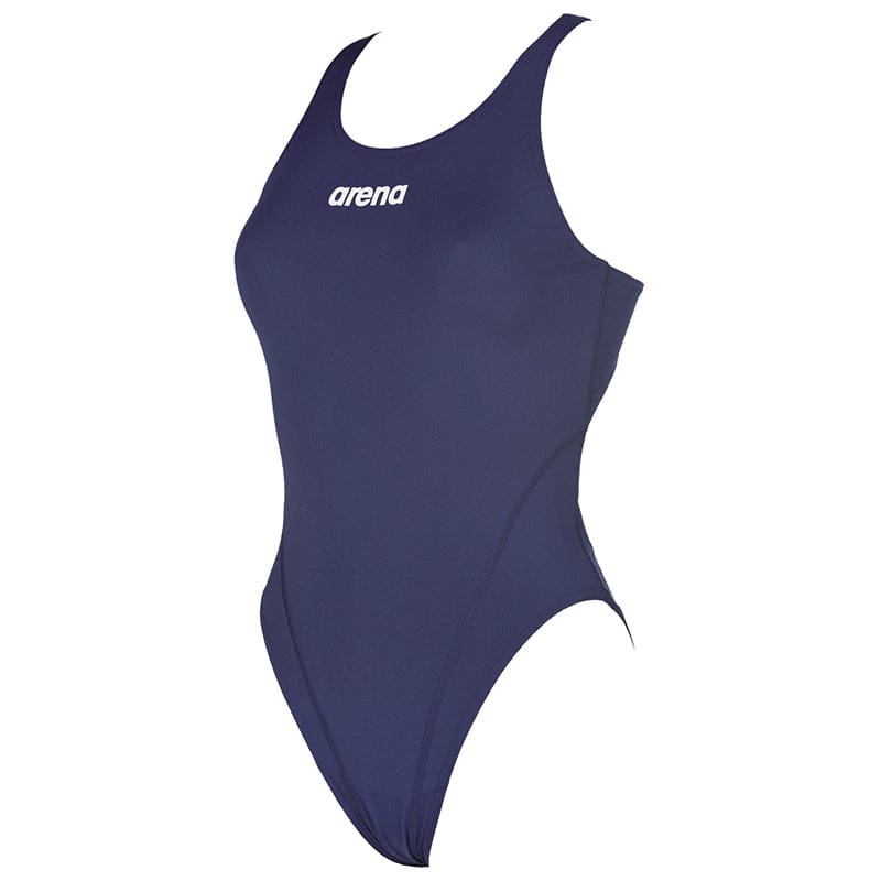 Arena - Solid Swim Tech Back Ladies Swimsuit - Navy/White