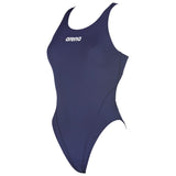 Arena - Solid Swim Tech Back Ladies Swimsuit - Navy/White