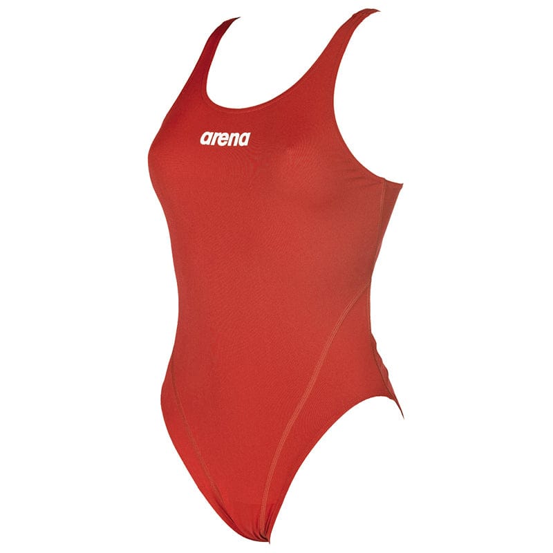 Arena - Solid Swim Tech Back Ladies Swimsuit - Red/White