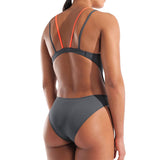 Arena - Solid Swim Tech Multi Back Ladies Swimsuit - Asphalt-Coral