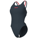 Arena - Solid Swim Tech Multi Back Ladies Swimsuit - Asphalt-Coral
