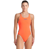 Arena - Solid Swim Tech Multi Back Ladies Swimsuit - Coral-Blue