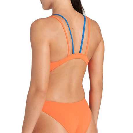 Arena - Solid Swim Tech Multi Back Ladies Swimsuit - Coral-Blue