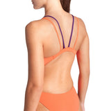 Arena - Solid Swim Tech Multi Back Ladies Swimsuit - Coral-Plum