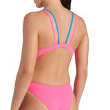 Arena - Solid Swim Tech Multi Back Ladies Swimsuit - Pink-Blue