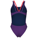 Arena - Solid Swim Tech Multi Back Ladies Swimsuit - Plum-Coral