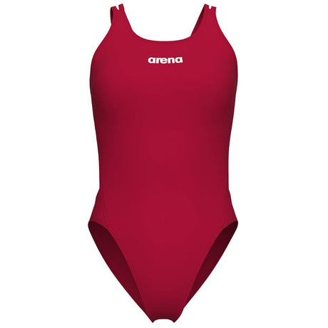 Arena - Solid Swim Tech Multi Back Ladies Swimsuit - Red-White