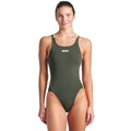 Arena - Solid Swim Tech Multi Back Ladies Swimsuit - Sage-Lime