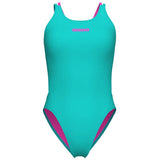 Arena - Solid Swim Tech Multi Back Ladies Swimsuit - Water-Pink