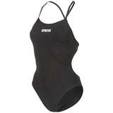 Arena - Solid Tie Back Ladies Swimsuit - Black