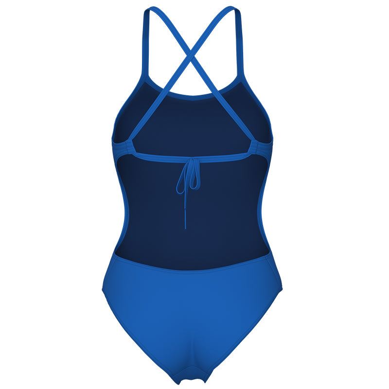 Arena - Solid Tie Back Ladies Swimsuit - Royal