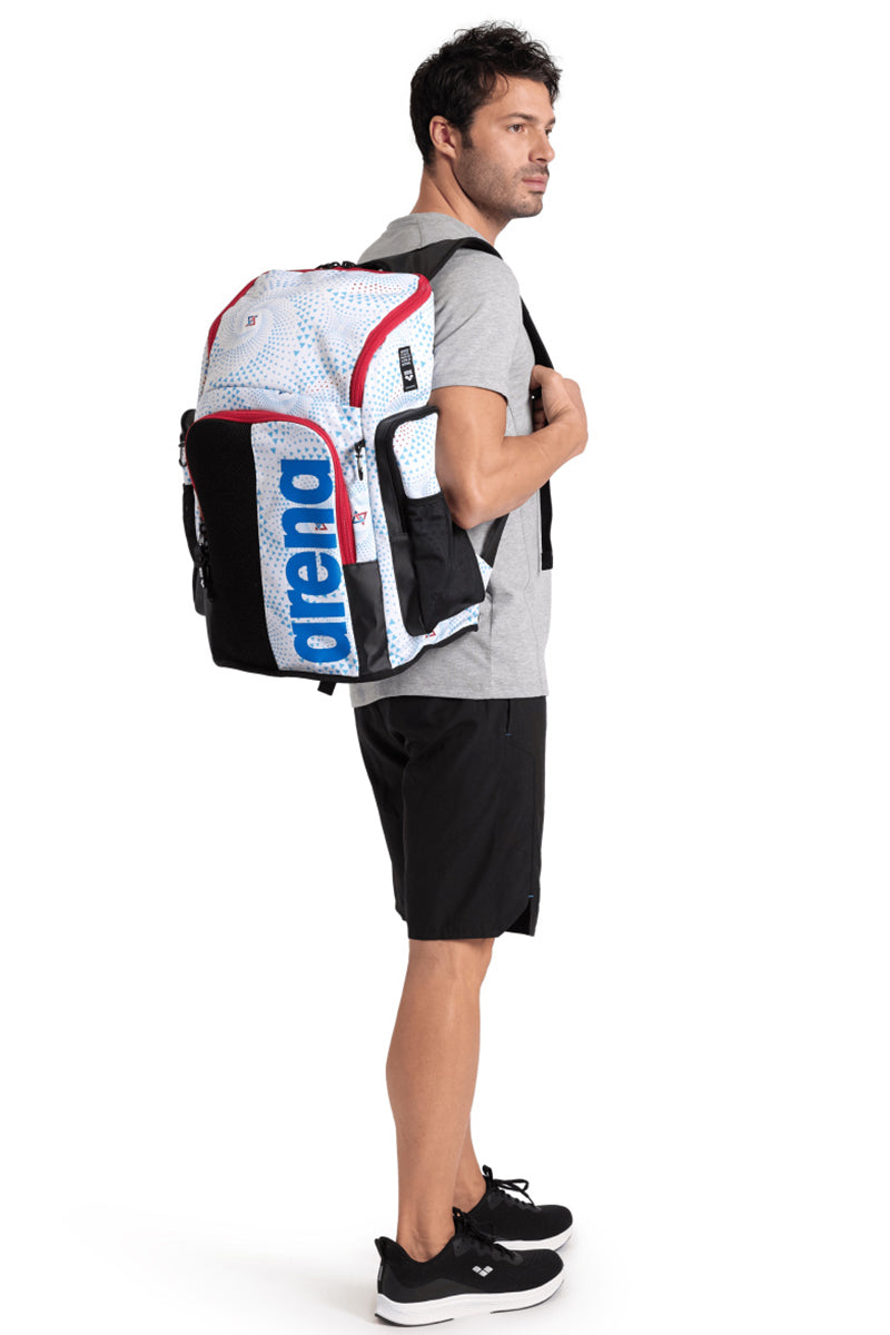 Arena - Spiky III Backpack 45L Allover Print - Fireflow/White