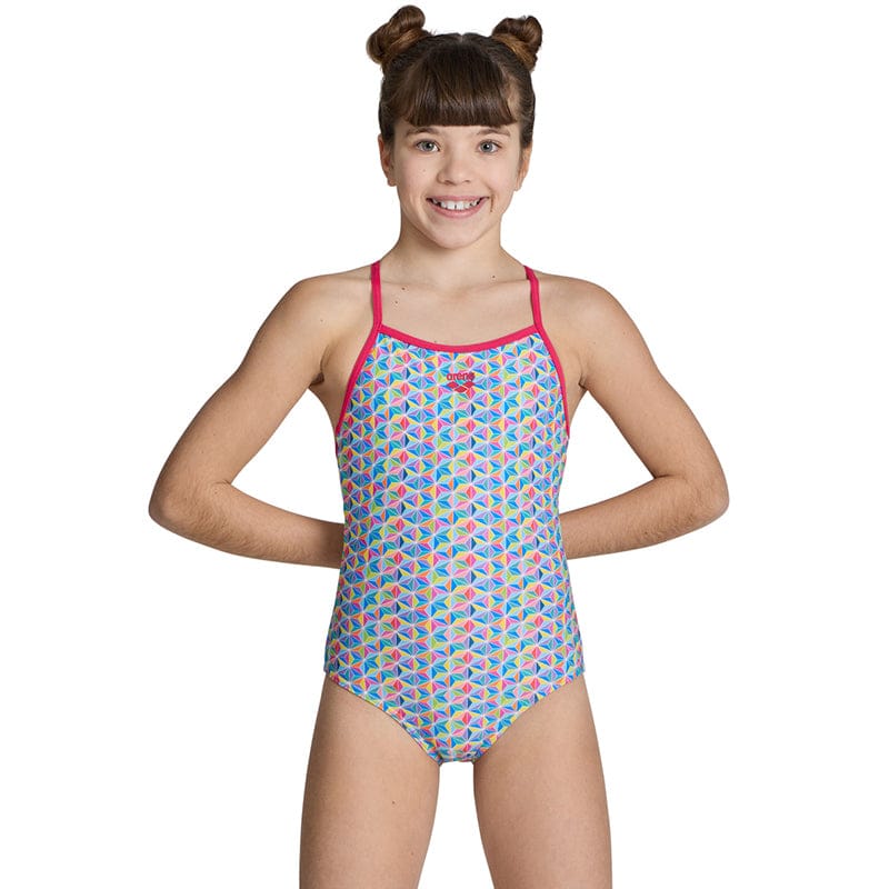 Arena - Starfish Lightdrop Back Girls Swimsuit - Rose/Multi
