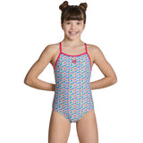 Arena - Starfish Lightdrop Back Girls Swimsuit - Rose/Multi