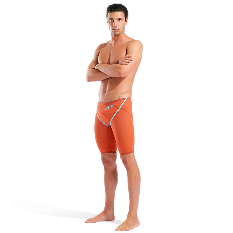 Arena - Sunset Coral Limited Edition Men's Powerskin Carbon Glide Jammer – Red/Coral