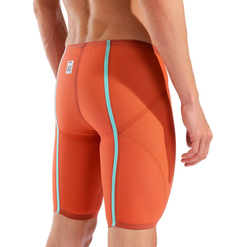 Arena - Sunset Coral Limited Edition Men's Powerskin Carbon Glide Jammer – Red/Coral