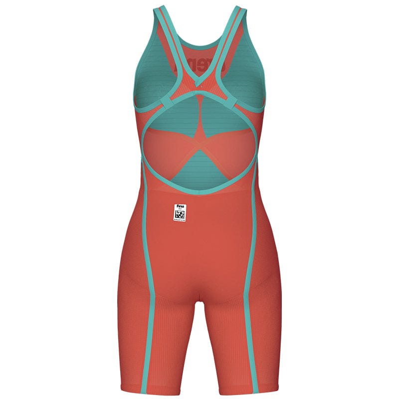 Arena - Sunset Coral Limited Edition Powerskin Carbon Glide Women's Open-Back – Red/Coral