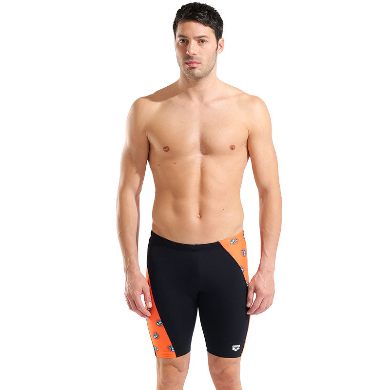 Arena - Sunset Rodeo Ye-Haa Men's Training Jammer - Black/Orange Multi