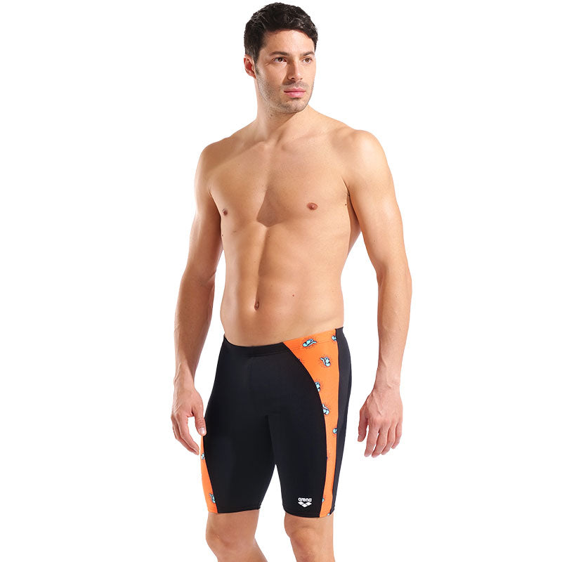 Arena - Sunset Rodeo Ye-Haa Men's Training Jammer - Black/Orange Multi