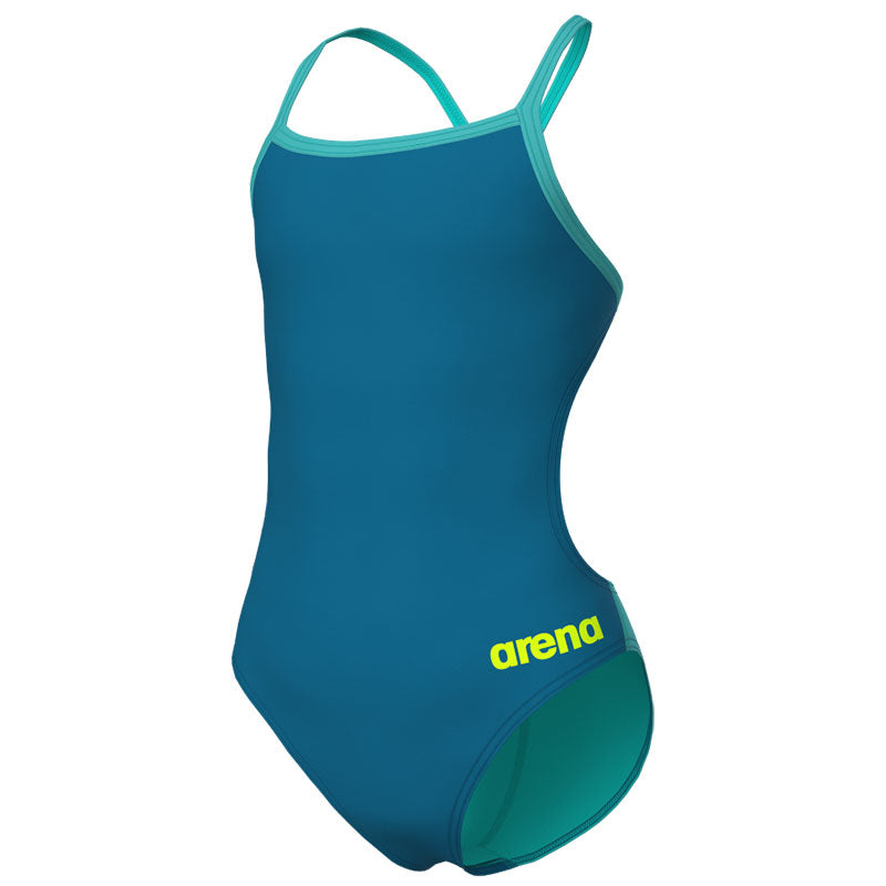 Arena - Team Challenge Back Girls’ Swimsuit - Blue Cosmo/Water
