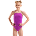 Arena - Team Challenge Back Girls’ Swimsuit - Fuchsia/Water