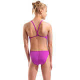 Arena - Team Challenge Back Girls’ Swimsuit - Fuchsia/Water