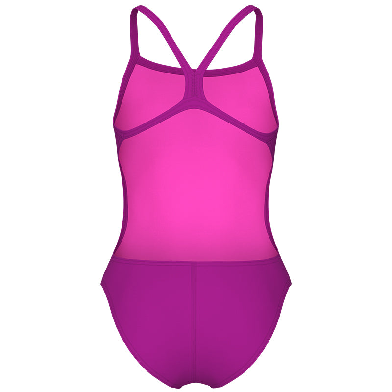 Arena - Team Challenge Back Girls’ Swimsuit - Fuchsia/Water