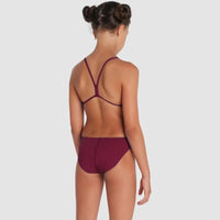 Arena - Team Challenge Back Girls’ Swimsuit - Red Fandango