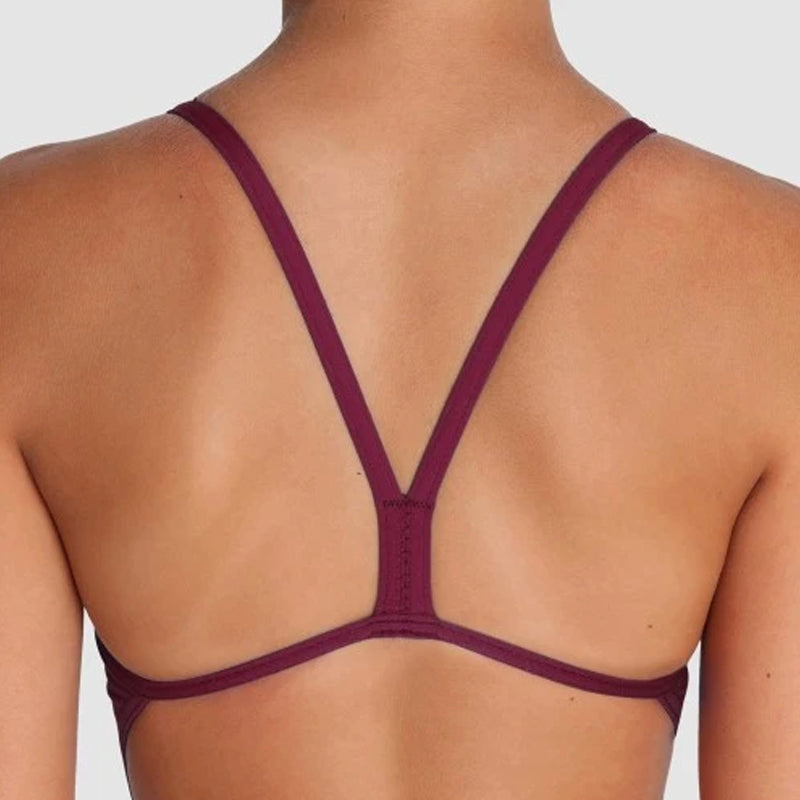 Arena - Team Challenge Back Girls’ Swimsuit - Red Fandango