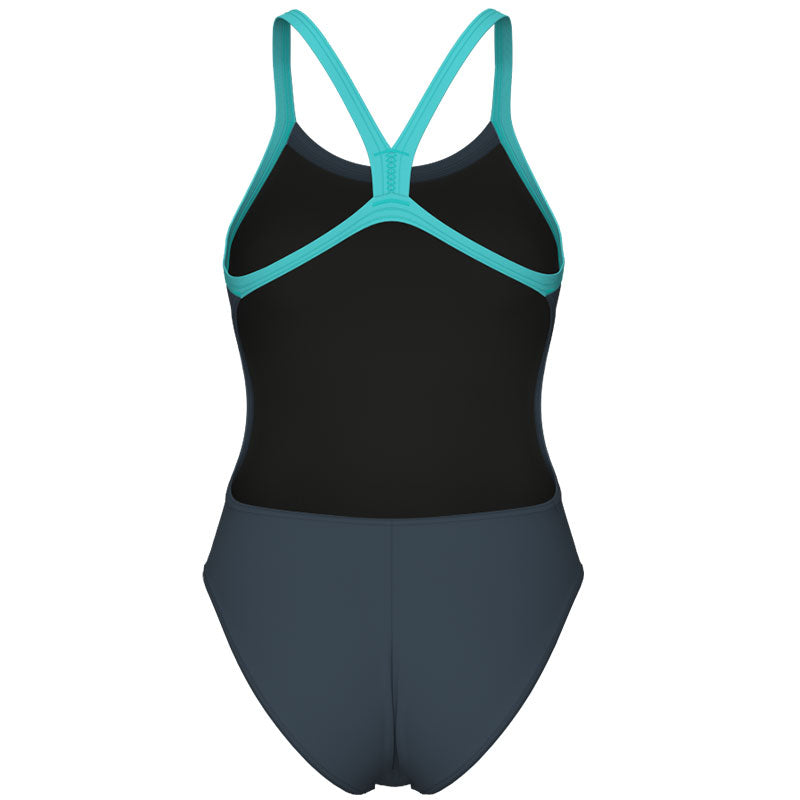 Arena - Team Challenge Back Ladies Swimsuit - Asphalt/Water