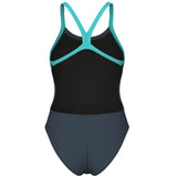 Arena - Team Challenge Back Ladies Swimsuit - Asphalt/Water